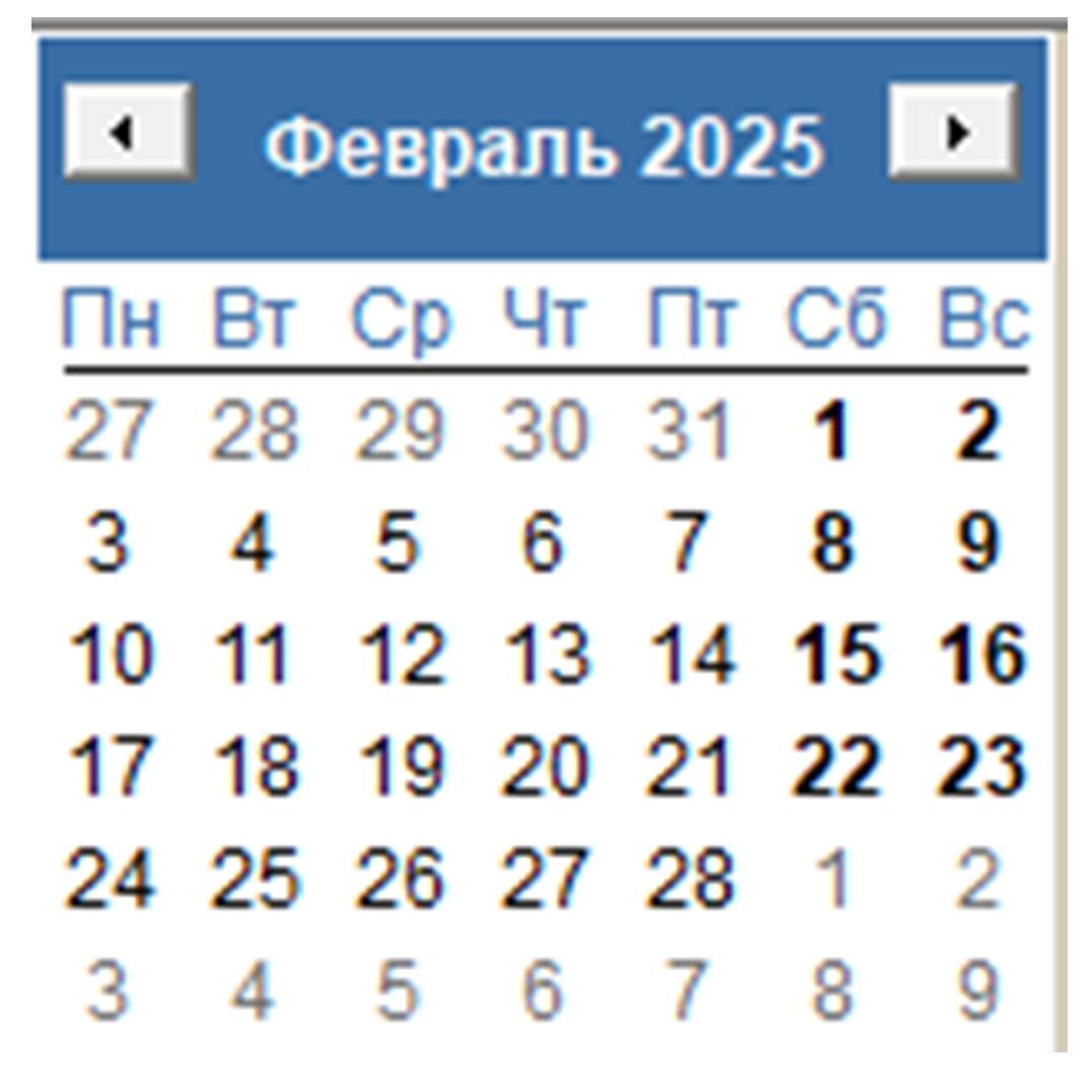 Баланс рабочего времени 2025 год. Пятидневка февраль 2025 год